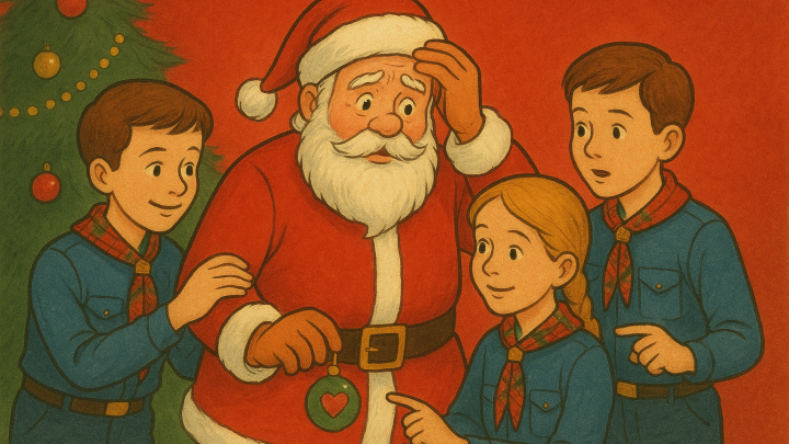 Spejdere hjælper julemanden