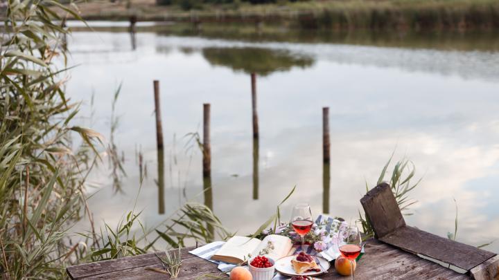 Picnic på bådebro